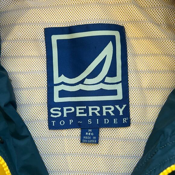 Sperry Top-Sider Vintage Yellow Sailing Jacket Parka M Gorpcore Nautical Retro - Picture 2 of 12